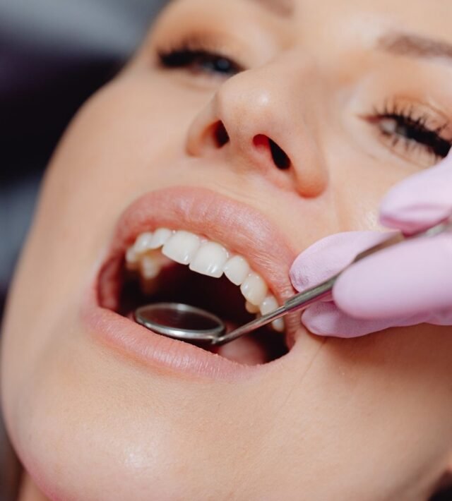 Ağız ve diş sağlığında düzenli kontroller hakkında bilgilendirici görsel